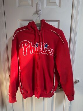 Philadelphia Phillies Red Zip-Up Hoodie